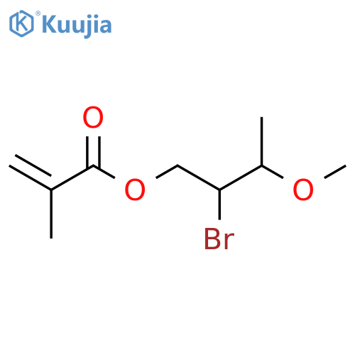 2-Propenoic acid, 2-methyl-, 2-bromo-3-methoxybutyl ester structure