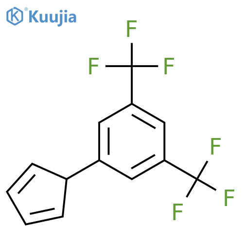 Benzene, 1-(2,4-cyclopentadien-1-yl)-3,5-bis(trifluoromethyl)- structure