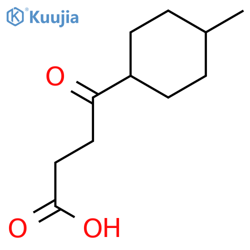 trans-4-(4-Methylcyclohexyl)-4-oxobutanoic acid structure