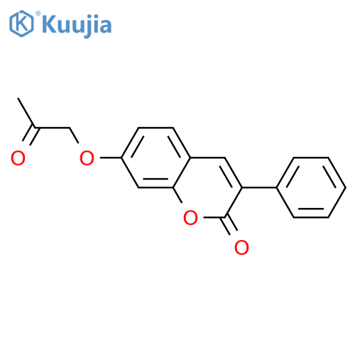 7-(2-oxopropoxy)-3-phenyl-2H-chromen-2-one structure