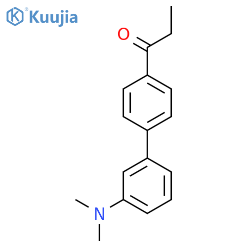 1-Propanone, 1-[3'-(dimethylamino)[1,1'-biphenyl]-4-yl]- structure