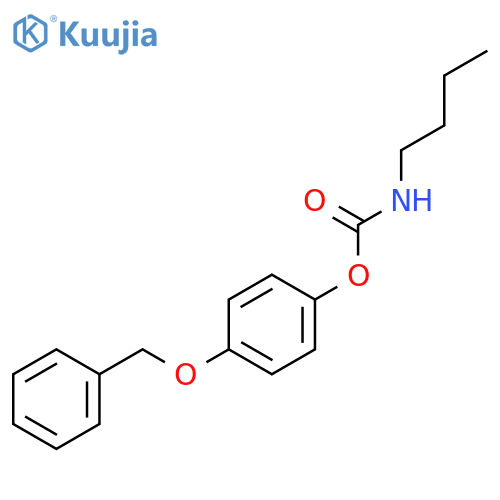 Carbamic acid, butyl-, 4-(phenylmethoxy)phenyl ester structure