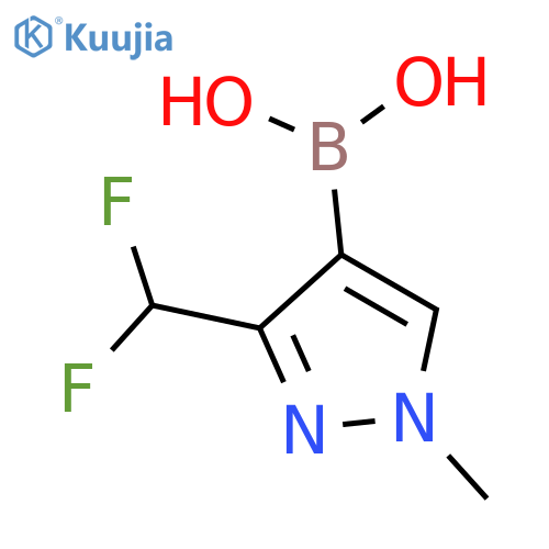 [3-(difluoromethyl)-1-methyl-pyrazol-4-yl]boronic acid structure