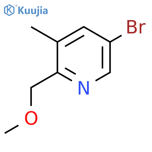 5-Bromo-2-(methoxymethyl)-3-methylpyridine structure