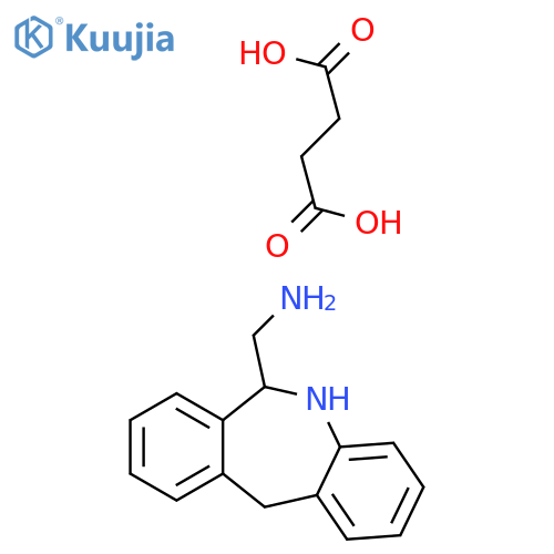 6-(AMINOMETHYL)-6,11-DIHYDRO-5H-DIBENZ(B.E) AZPINE SUCCINATE structure