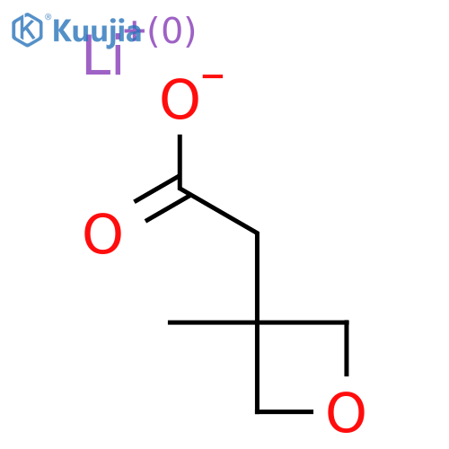 Lithium 2-(3-methyloxetan-3-yl)acetate structure