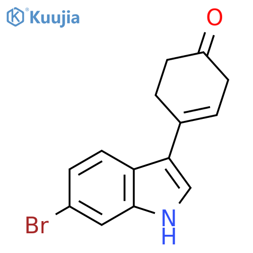 4-(6-Bromo-1H-indol-3-YL)cyclohex-3-EN-1-one structure