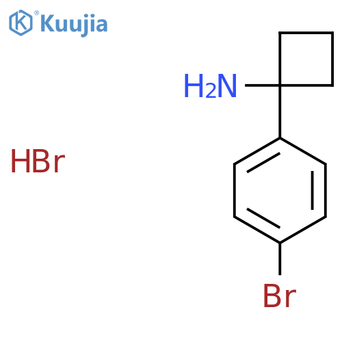 1-(4-Bromophenyl)cyclobutan-1-amine hydrobromide structure
