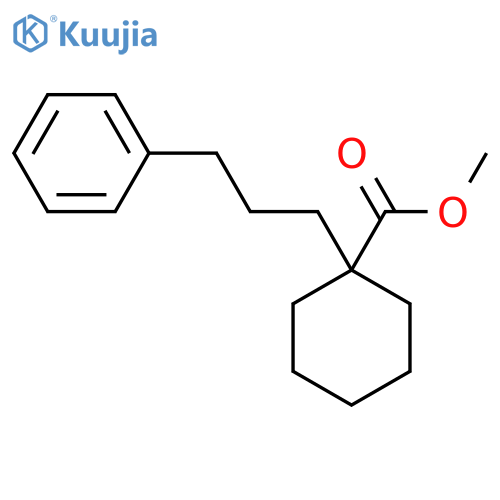 Methyl 1-(3-phenylpropyl)cyclohexanecarboxylate structure