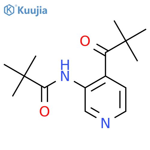 N-(4-(Pivaloyl)pyridin-3-yl)pivalamide structure