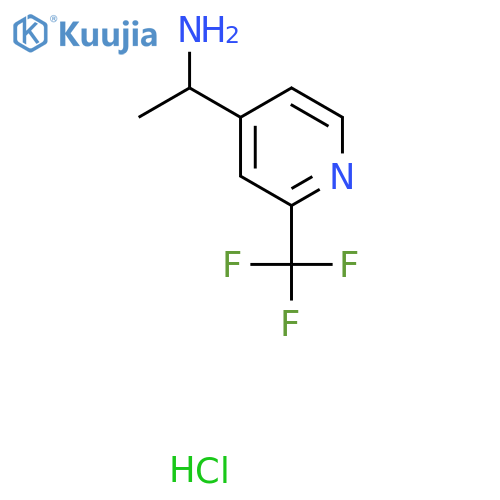 1-(2-(Trifluoromethyl)pyridin-4-yl)ethanamine hydrochloride structure