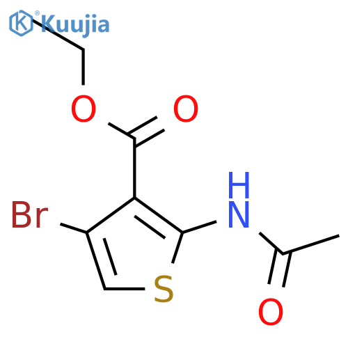 Ethyl 4-bromo-2-acetamidothiophene-3-carboxylate structure