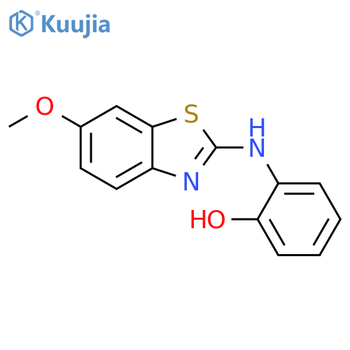 Phenol, 2-[(6-methoxy-2-benzothiazolyl)amino]- structure