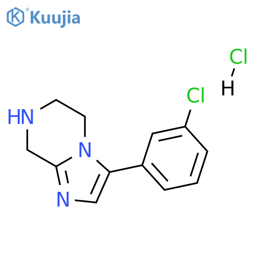 3-(3-chlorophenyl)-5,6,7,8-tetrahydroimidazo[1,2-a]pyrazine Hydrochloride structure