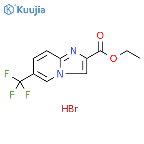 6-TrifluoroMethyl-iMidazo[1,2-a]pyridine-2-carboxylic acid ethyl ester hydrobroMide structure