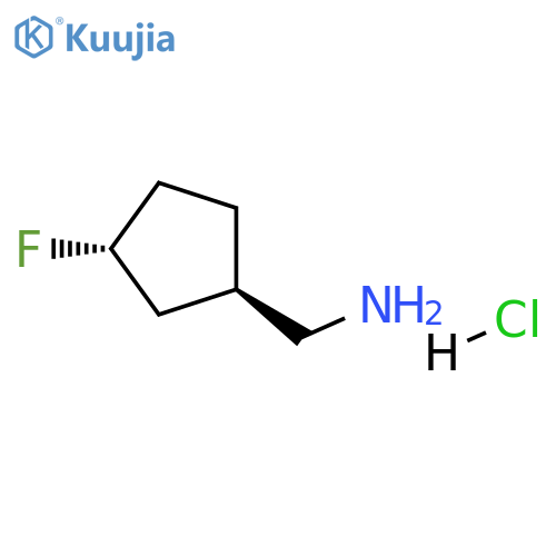 Trans-(3-fluorocyclopentyl)methanamine hydrochloride structure