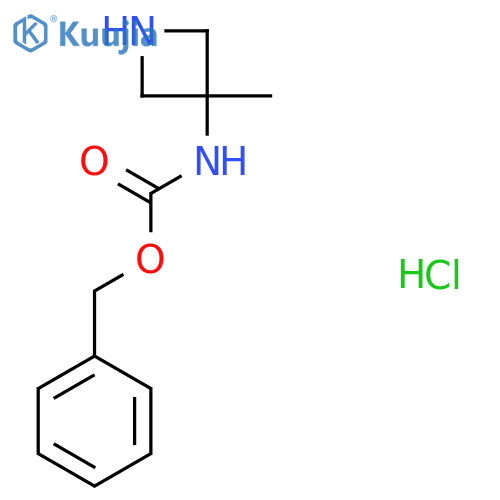 benzyl N-(3-methylazetidin-3-yl)carbamate hydrochloride structure