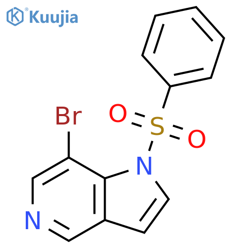 7-Bromo-1-(phenylsulfonyl)-1H-pyrrolo[3,2-c]pyridine structure