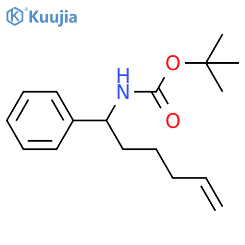 tert-butyl N-(1-phenylhex-5-en-1-yl)carbamate structure