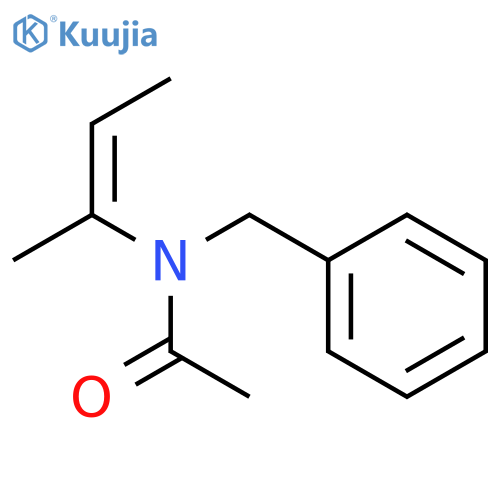Acetamide, N-[(1E)-1-methyl-1-propen-1-yl]-N-(phenylmethyl)- structure