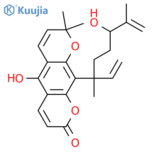 10-(1-Ethenyl-1,5-dimethyl-4-hexenyl)-5-hydroxy-8,8-dimethyl-2H,8H-benzo[1,2-b:5,4-b']dipyran-2-one; Δ5'-Isomer, 4S-hydroxy structure