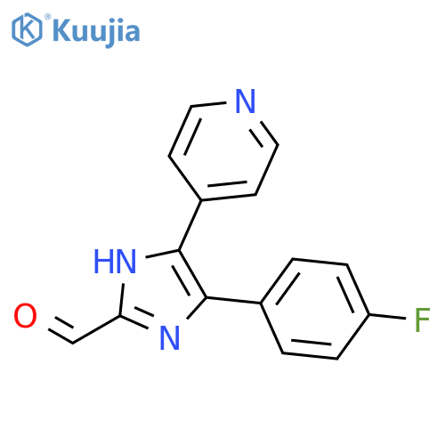 1H-Imidazole-2-carboxaldehyde, 4-(4-fluorophenyl)-5-(4-pyridinyl)- structure
