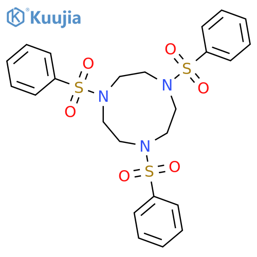 1H-1,4,7-Triazonine, octahydro-1,4,7-tris(phenylsulfonyl)- structure