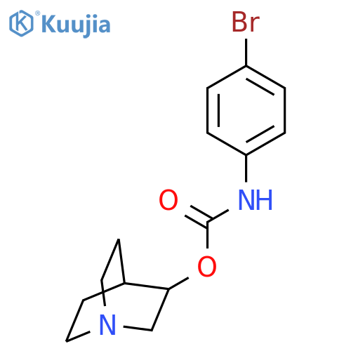 Carbamic acid, (4-bromophenyl)-, 1-azabicyclo[2.2.2]oct-3-yl ester structure