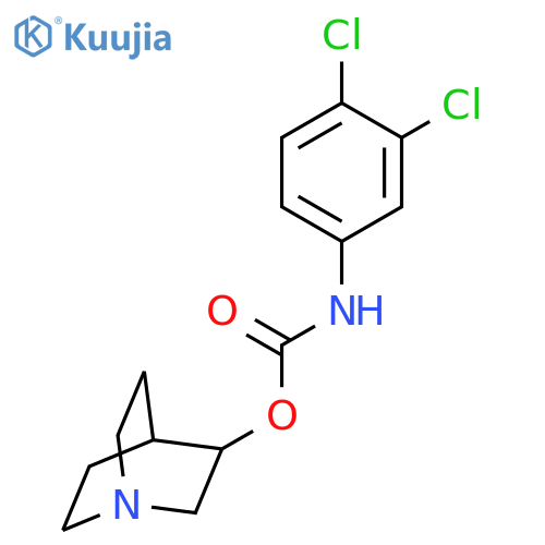 Carbamic acid, (3,4-dichlorophenyl)-, 1-azabicyclo[2.2.2]oct-3-yl ester structure