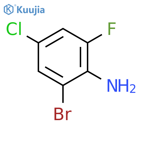 2-Bromo-4-chloro-6-fluoroaniline structure