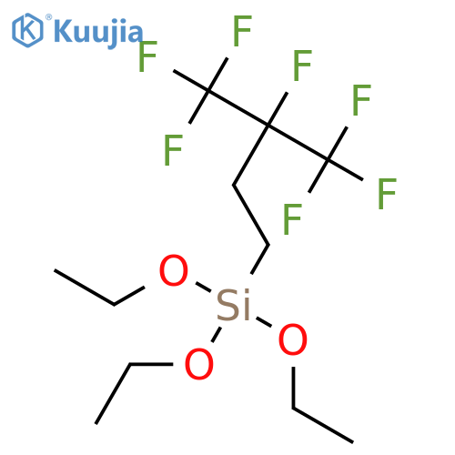 Silane, triethoxy[3,4,4,4-tetrafluoro-3-(trifluoromethyl)butyl]- structure