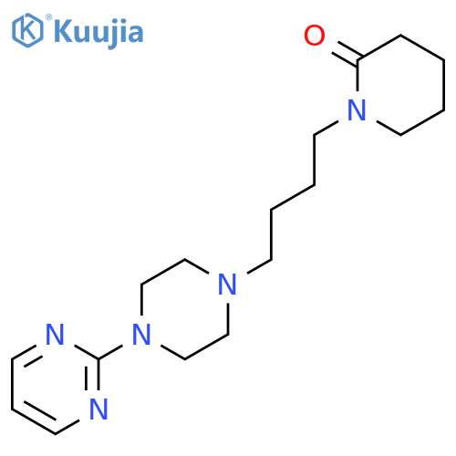 2-Piperidinone, 1-[4-[4-(2-pyrimidinyl)-1-piperazinyl]butyl]- structure