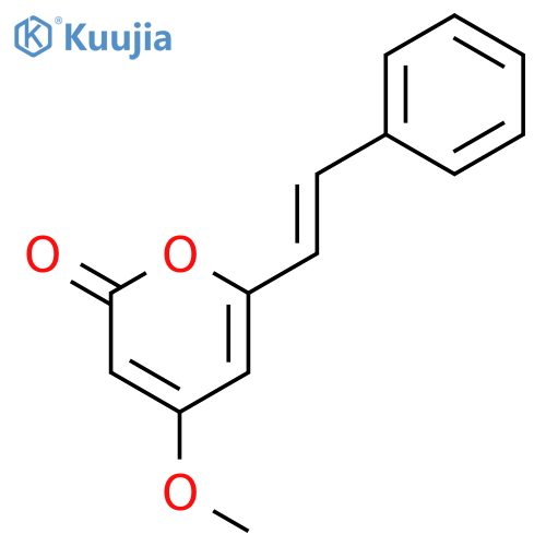 2H-Pyran-2-one,4-methoxy-6-(2-phenylethenyl)- structure