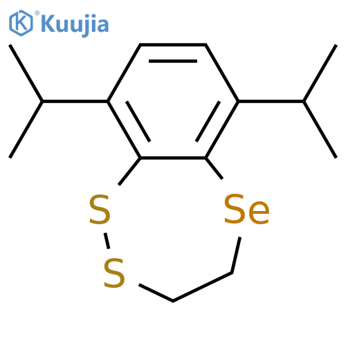 1,2,5-Benzodithiaselenepin, 3,4-dihydro-6,9-bis(1-methylethyl)- structure