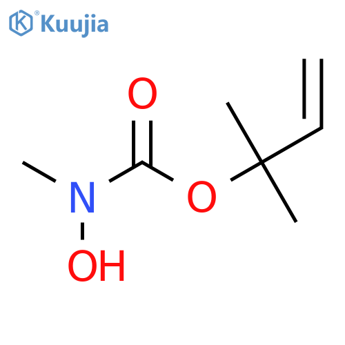 Carbamic acid, N-hydroxy-N-methyl-, 1,1-dimethyl-2-propen-1-yl ester structure
