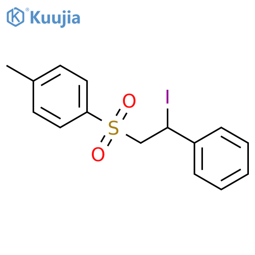 Benzene, 1-[(2-iodo-2-phenylethyl)sulfonyl]-4-methyl- structure