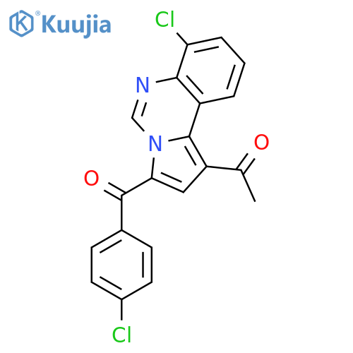 Ethanone, 1-[7-chloro-3-(4-chlorobenzoyl)pyrrolo[1,2-c]quinazolin-1-yl]- structure