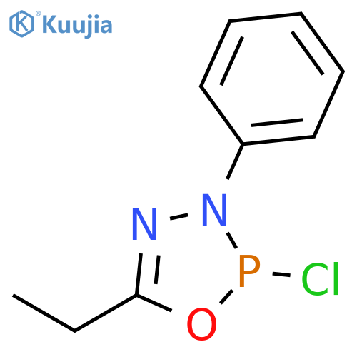 1,3,4,2-Oxadiazaphosphole, 2-chloro-5-ethyl-2,3-dihydro-3-phenyl- structure