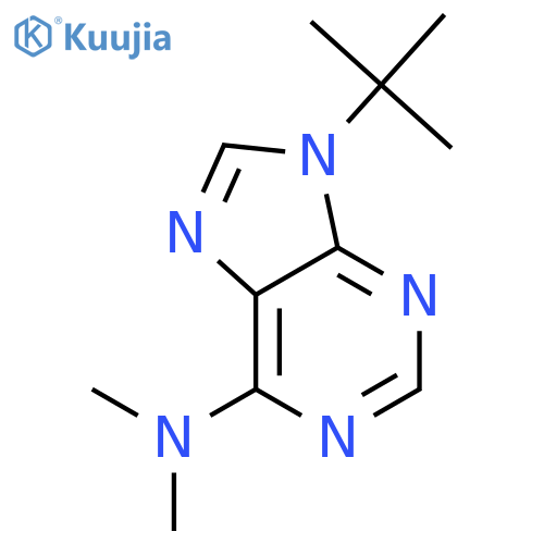 9H-Purin-6-amine, 9-(1,1-dimethylethyl)-N,N-dimethyl- structure