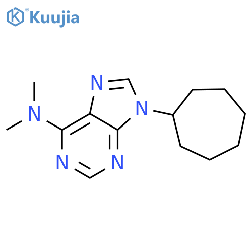 9H-Purin-6-amine, 9-cycloheptyl-N,N-dimethyl- structure