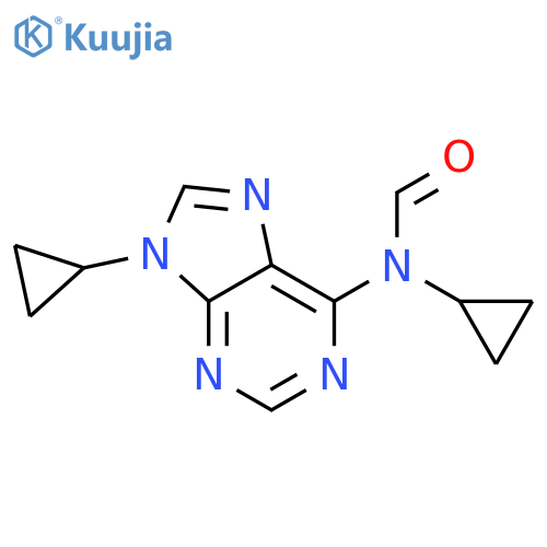 Formamide,N-cyclopropyl-N-(9-cyclopropyl-9H-purin-6-yl)- structure