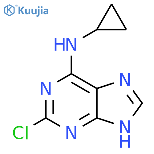 6-Cyclopropylamino-2-chloropurine structure