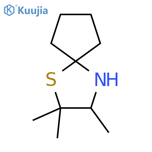 1-Thia-4-azaspiro[4.4]nonane,2,2,3-trimethyl-(9CI) structure