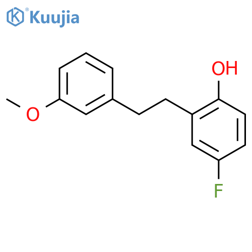 Phenol, 4-fluoro-2-[2-(3-methoxyphenyl)ethyl]- structure