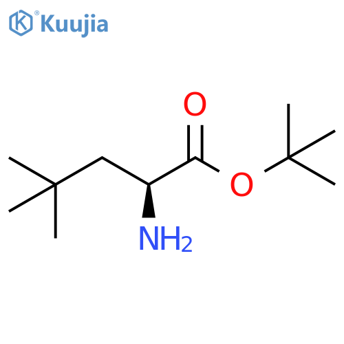 tert-butyl (2S)-2-amino-4,4-dimethylpentanoate structure