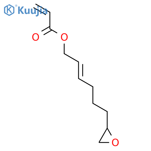 2-Propenoic acid, 6-oxiranyl-2-hexenyl ester structure