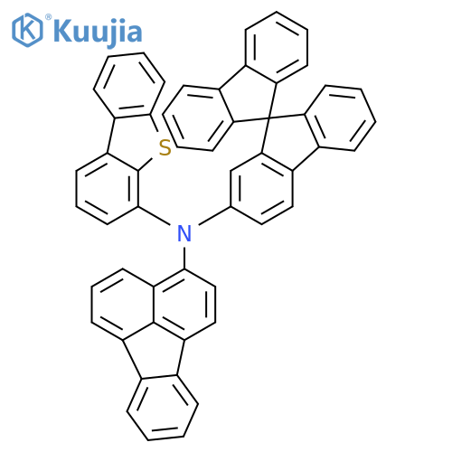 4-Dibenzothiophenamine, N-3-fluoranthenyl-N-9,9'-spirobi[9H-fluoren]-2-yl- structure