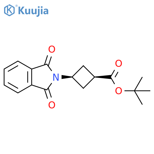 1,1-Dimethylethyl cis-3-(1,3-dihydro-1,3-dioxo-2H-isoindol-2-yl)cyclobutanecarboxylate structure