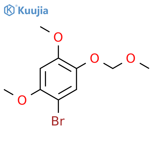 Benzene, 1-bromo-2,4-dimethoxy-5-(methoxymethoxy)- structure