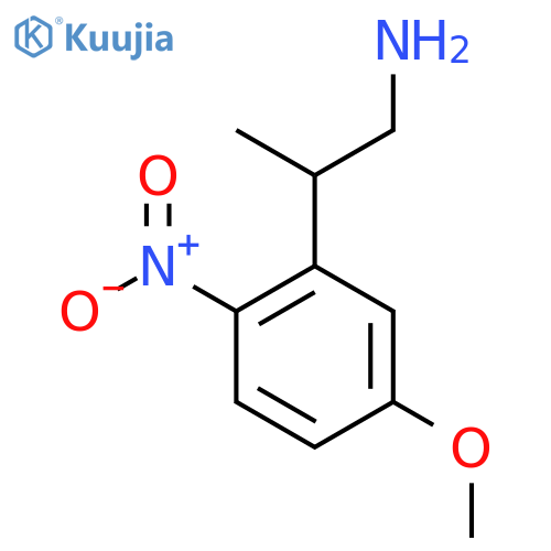 2-(5-methoxy-2-nitrophenyl)propan-1-amine structure